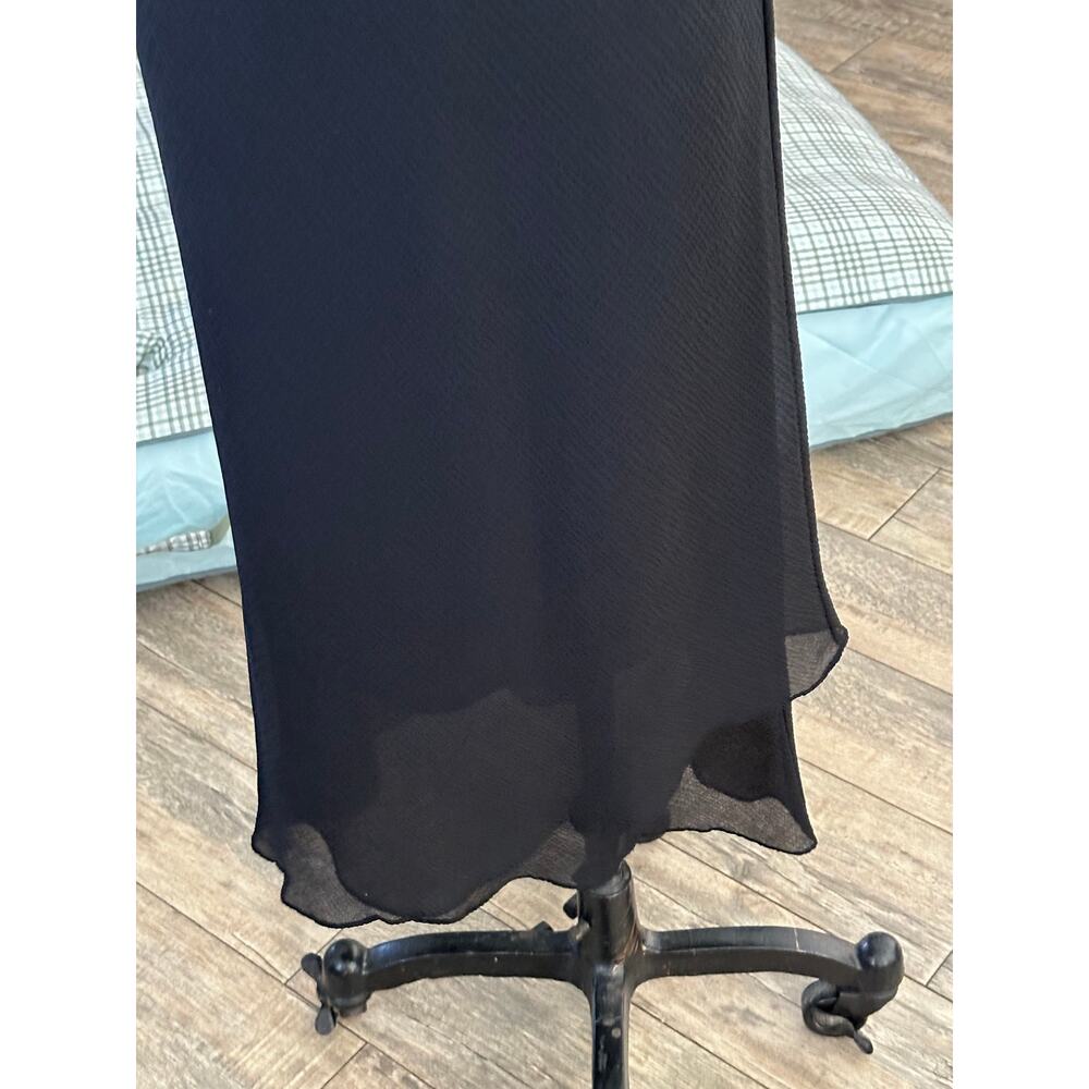Vintage Jones New York Slip Dress Size 6 Black MIdi Length V-Neck Formal - Picture 14 of 14